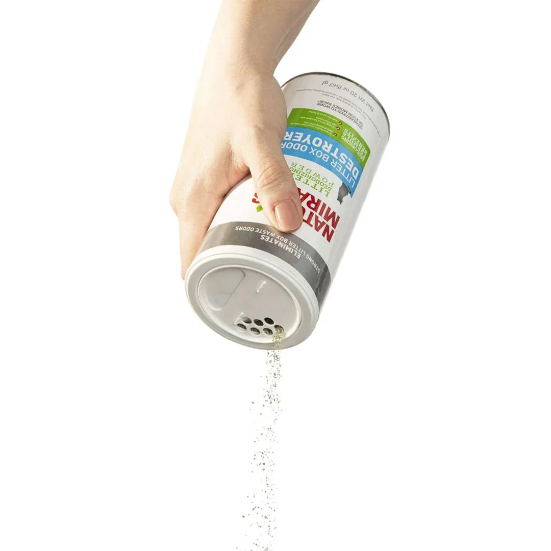 NATURE'S MIRACLE Cat Litter Box Odour Destroyer Powder 567g - Image 3