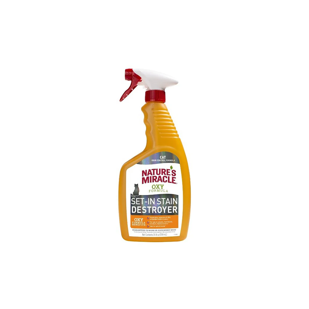 NATURE'S MIRACLE Cat Oxy Formula Set In Stain Destroyer 709ml