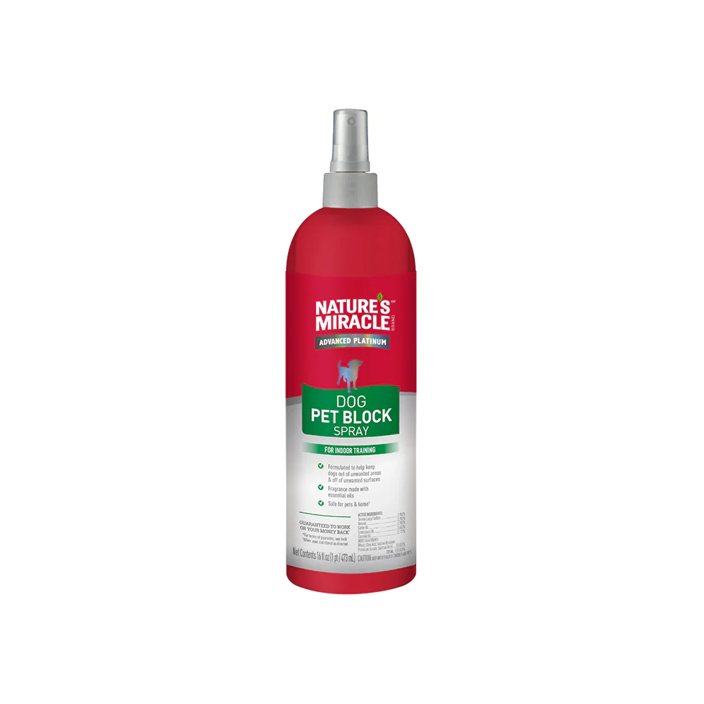 NATURE'S MIRACLE Advanced Platinum Pet Block Indoor Training Spray for Dogs 473ml