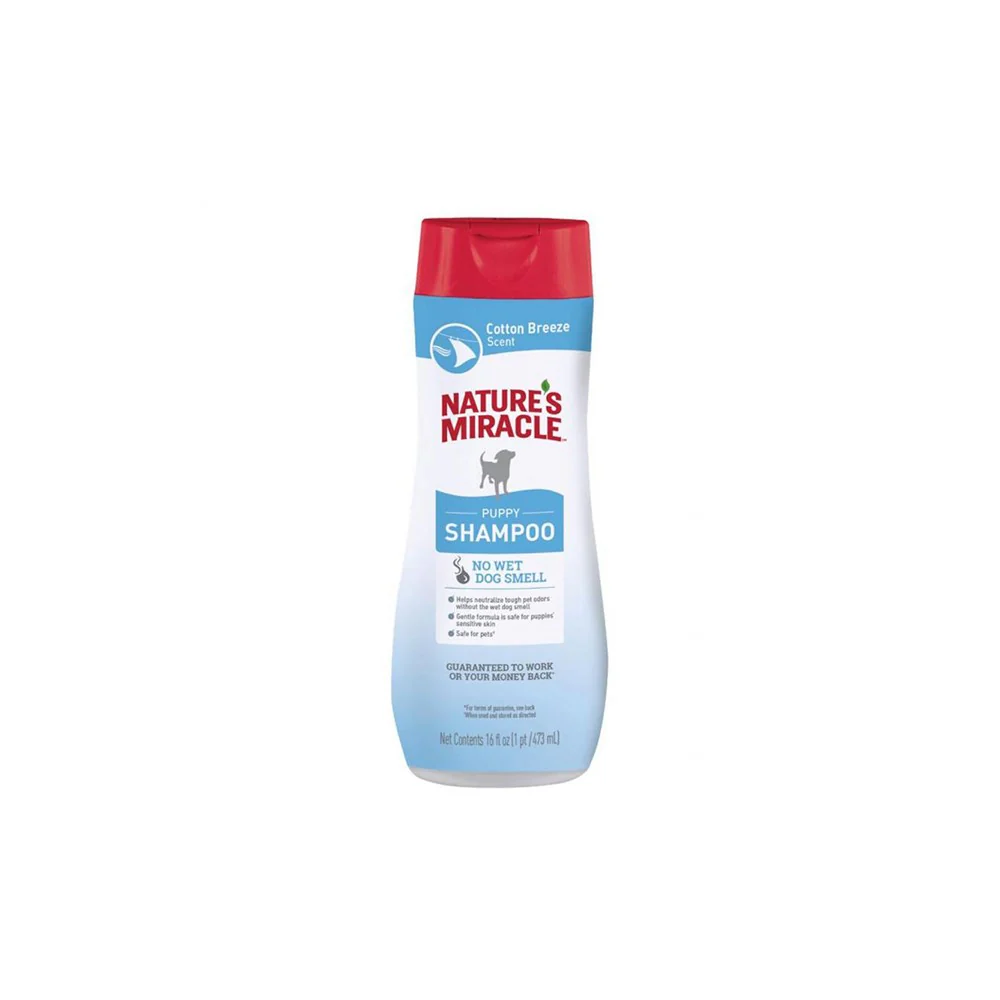NATURE'S MIRACLE Cotton Breeze Scent Puppy Dog Odour Control Shampoo 473ml