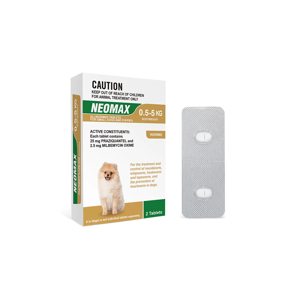 NEOMAX Allwormer Tablets For Small Dogs & Puppies 0.5-5kg - Image 4