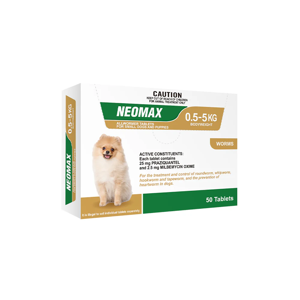 NEOMAX Allwormer Tablets For Small Dogs & Puppies 0.5-5kg - Image 5