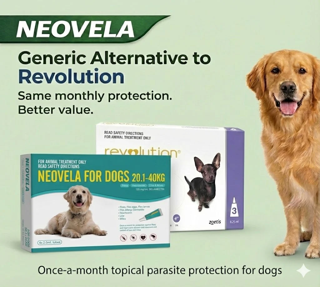 NEOVELA Flea And Worming For Dogs 20.1-40kg 4x2.0mL Tubes Aqua - Image 2