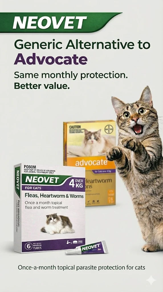 NEOVET Flea And Worming For Cats Over 4kg Purple - Image 2