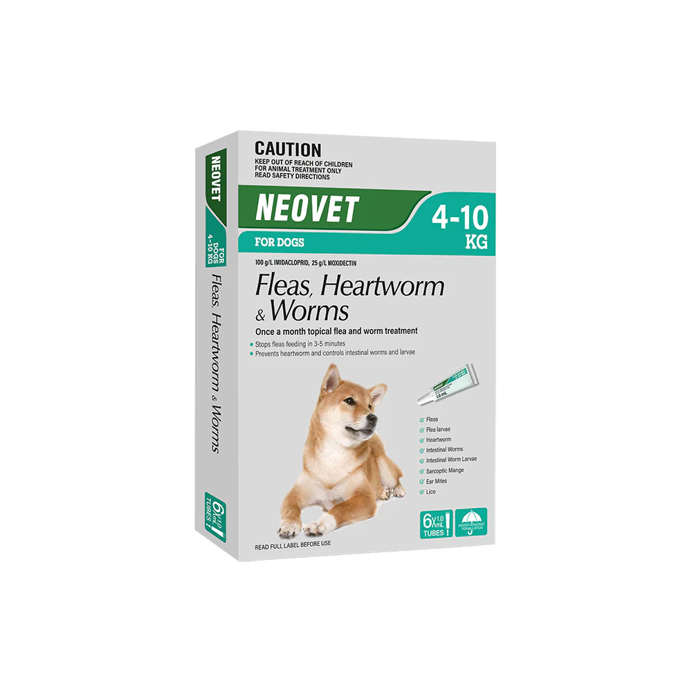 NEOVET Flea And Worming For Medium Dogs 4-10kg Aqua - Image 6