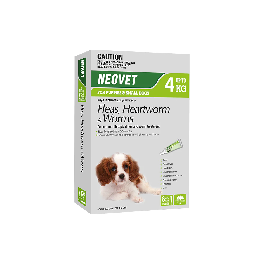 NEOVET Flea And Worming For Puppies & Small Dogs Up To 4kg Green - Image 5