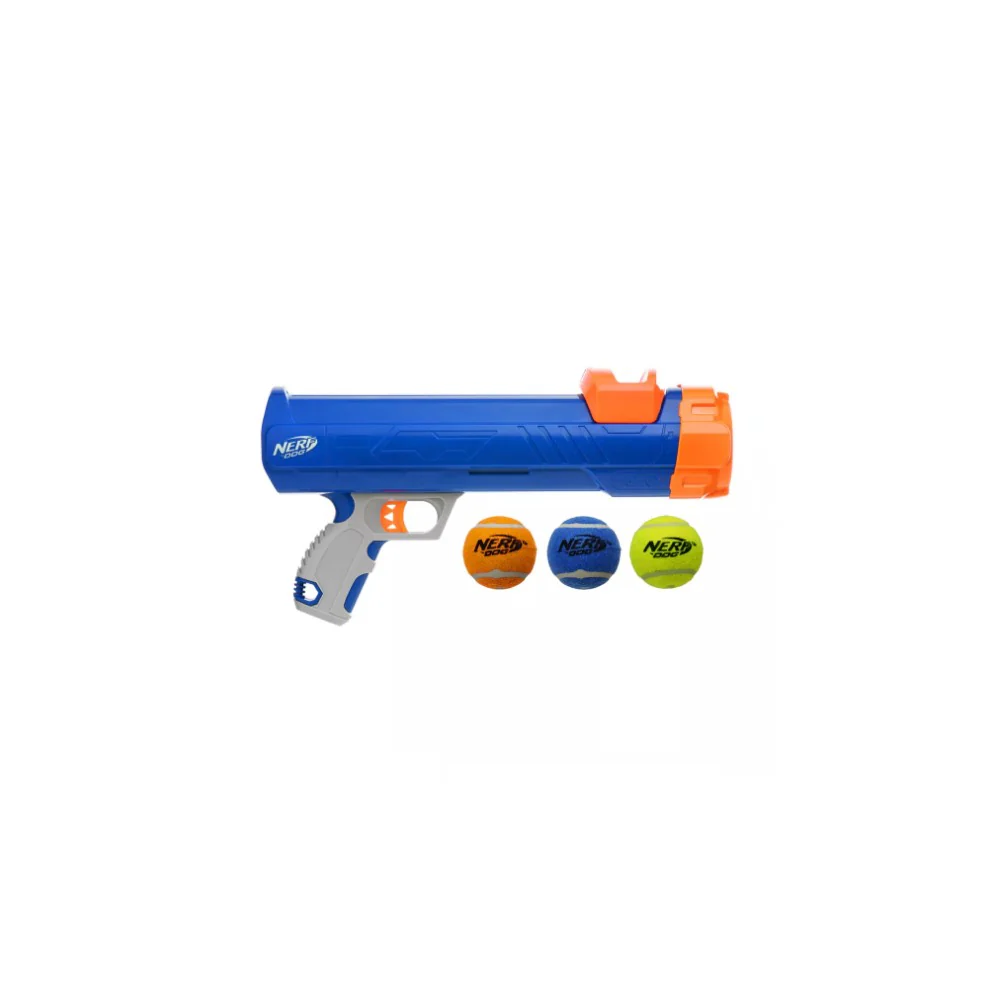 NERF Tennis Ball Blaster Dog Toy Set 30cm - Image 2