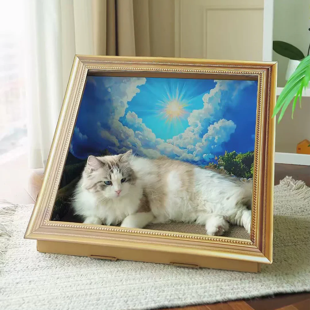 Oil Painting Cat Scratcher Bed - Image 10