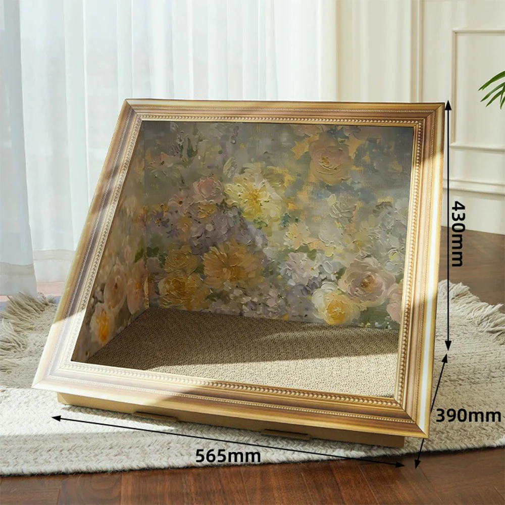 Oil Painting Cat Scratcher Bed - Image 4