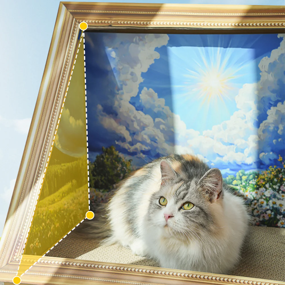 Oil Painting Cat Scratcher Bed - Image 5