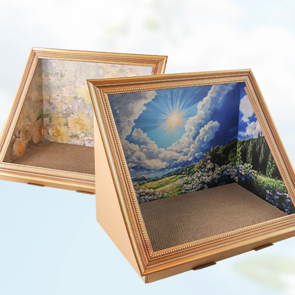 Oil Painting Cat Scratcher Bed - Image 6