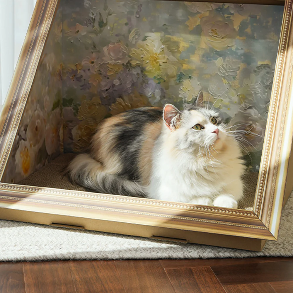 Oil Painting Cat Scratcher Bed - Image 7