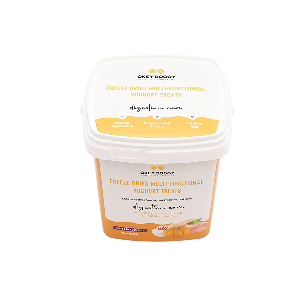 OKEY DOGGY Freeze Dried Digestion Care Multifunctional Yoghurt Pet Treats 50g - Image 3