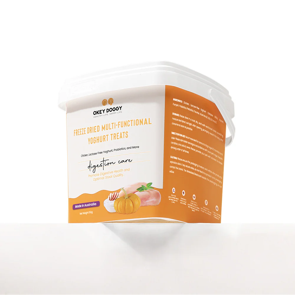 OKEY DOGGY Freeze Dried Digestion Care Multifunctional Yoghurt Pet Treats 50g - Image 5