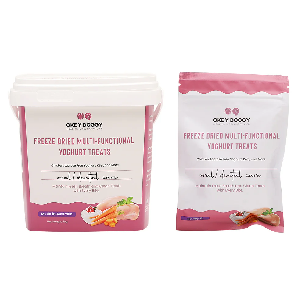 OKEY DOGGY Freeze Dried Oral & Dental Care Multifunctional Yoghurt Pet Treats 50g - Image 6