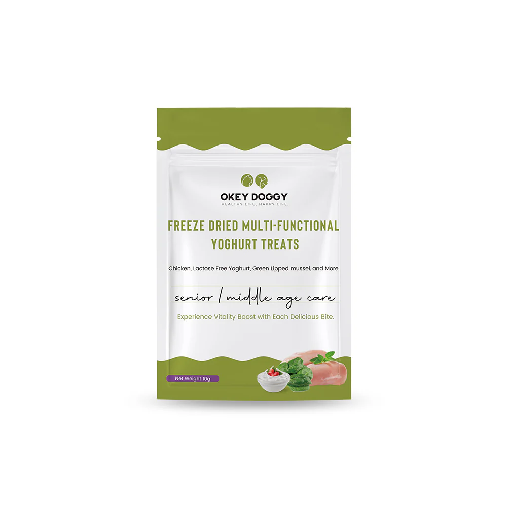 OKEY DOGGY Freeze Dried Senior & Middle Age Care Multifunctional Yoghurt Pet Treats 50g - Image 18
