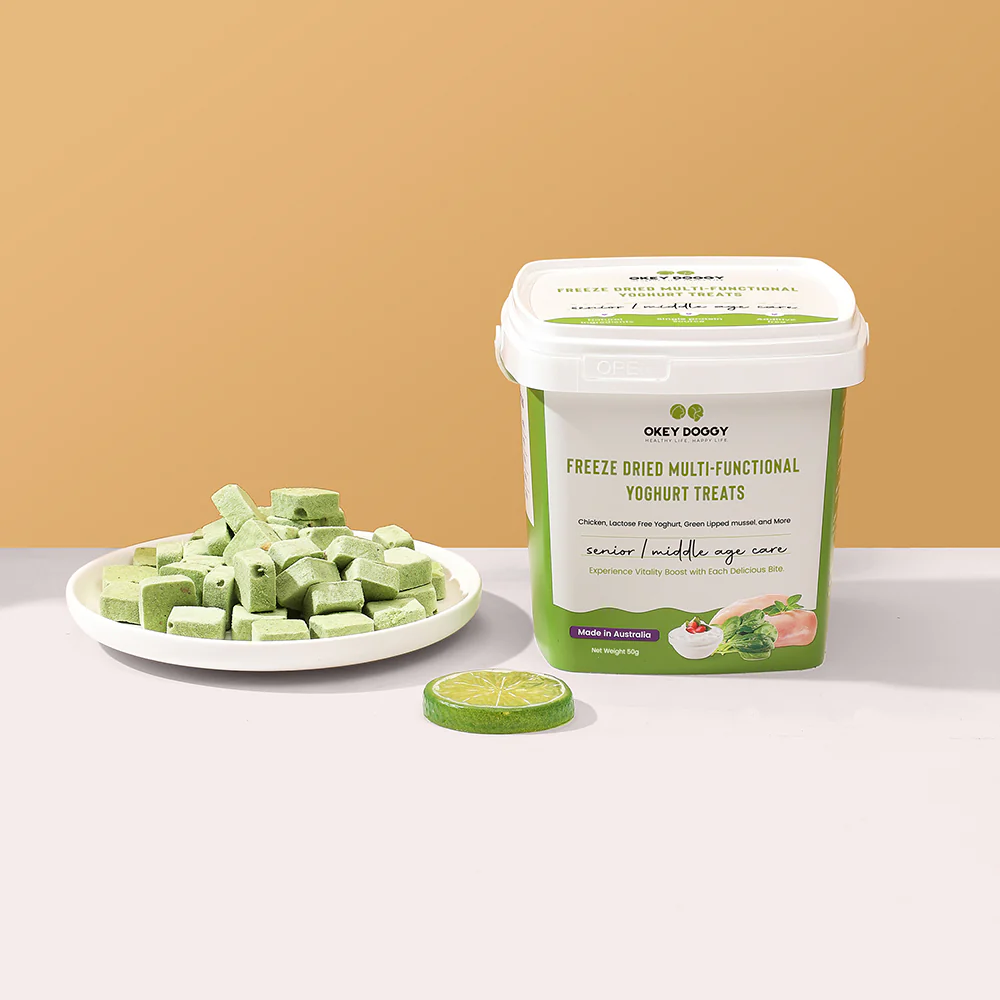 OKEY DOGGY Freeze Dried Senior & Middle Age Care Multifunctional Yoghurt Pet Treats 50g - Image 8