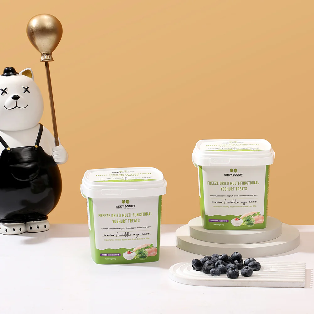OKEY DOGGY Freeze Dried Senior & Middle Age Care Multifunctional Yoghurt Pet Treats 50g - Image 9