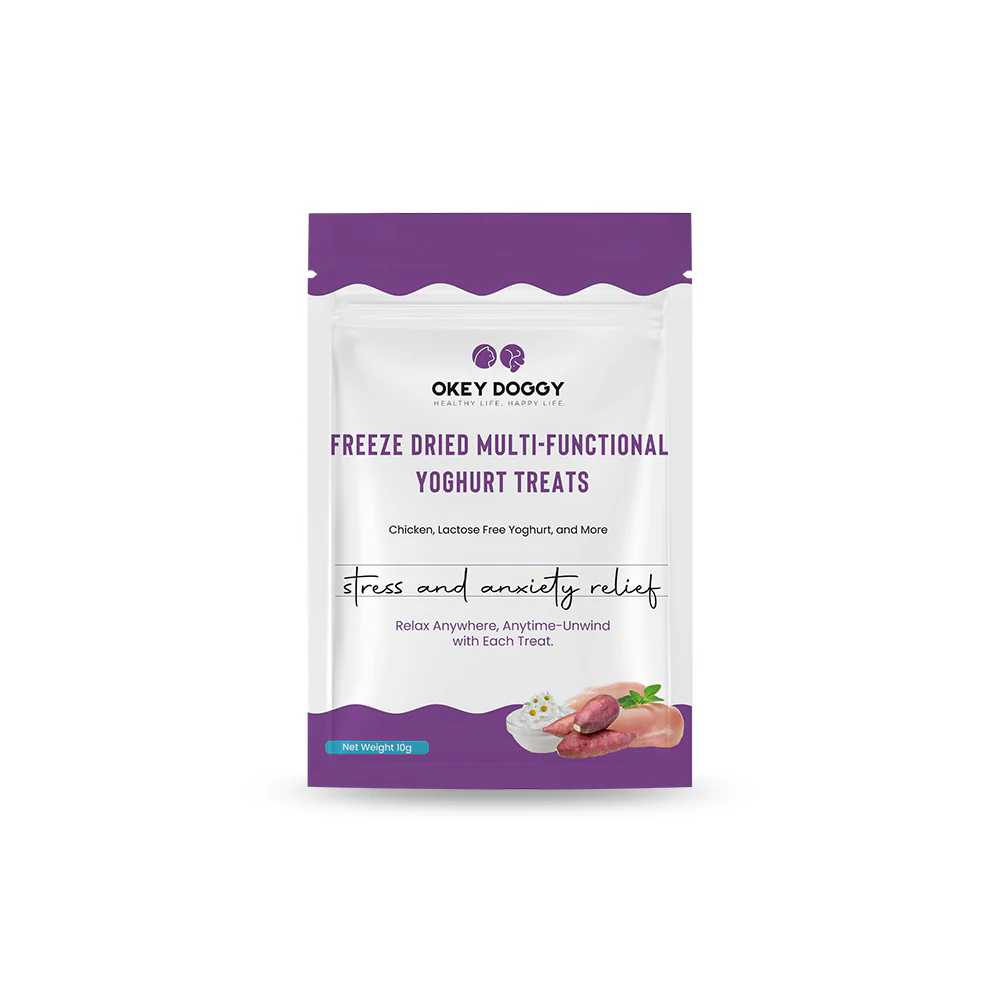 OKEY DOGGY Freeze Dried Stress & Anxiety Relief Multifunctional Yoghurt Pet Treats 50g - Image 18