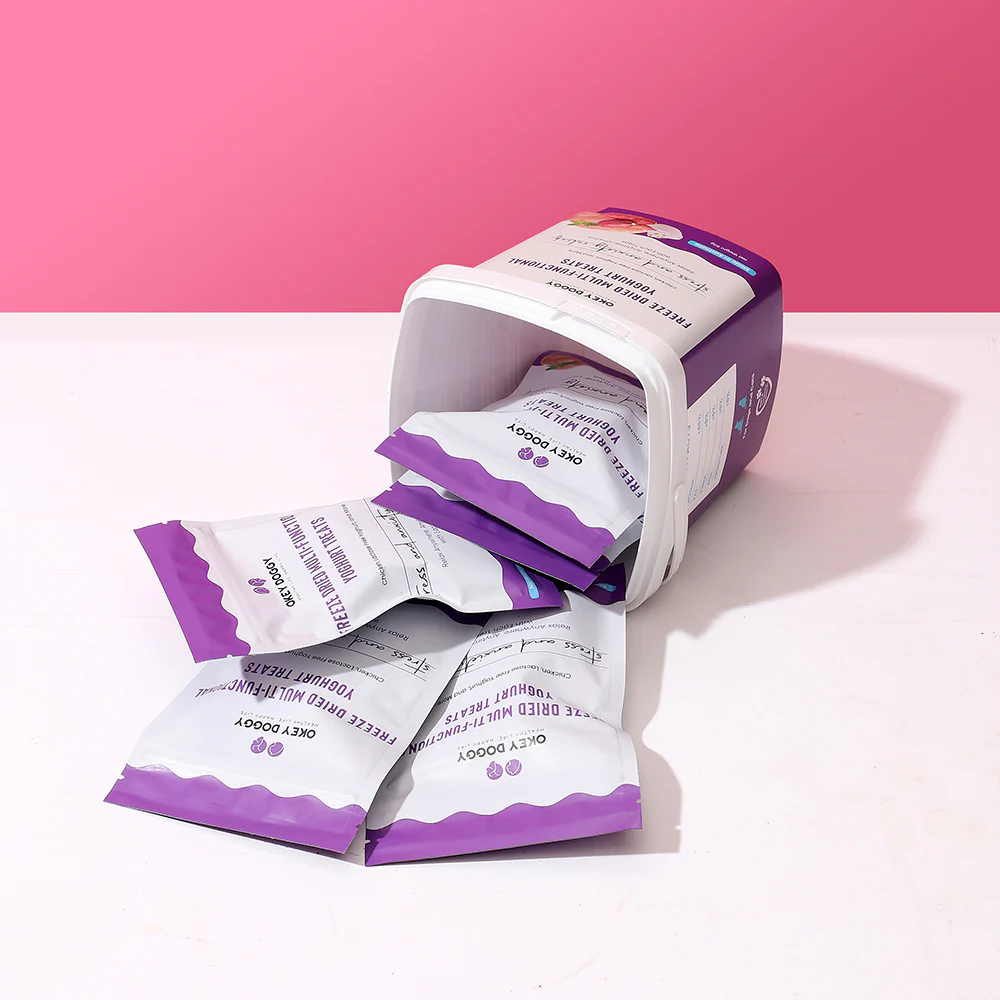 OKEY DOGGY Freeze Dried Stress & Anxiety Relief Multifunctional Yoghurt Pet Treats 50g - Image 7