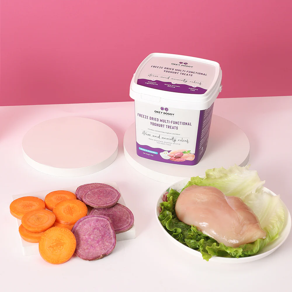 OKEY DOGGY Freeze Dried Stress & Anxiety Relief Multifunctional Yoghurt Pet Treats 50g - Image 8