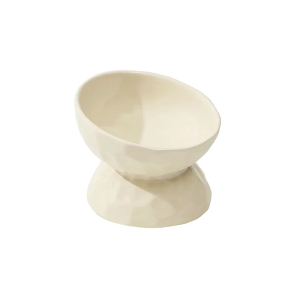 One-Piece Ceramic Pet Slanted High Bowl - 200ml - Image 10
