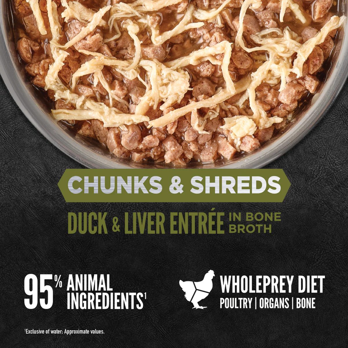 ORIJEN Chunks & Shreds - Duck & Liver Entrée Adult Wet Cat Food - Image 3