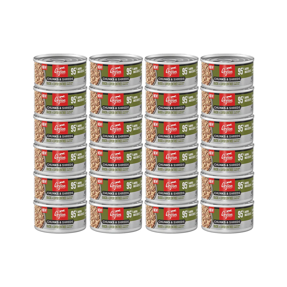 ORIJEN Chunks & Shreds - Duck & Liver Entrée Adult Wet Cat Food - Image 7