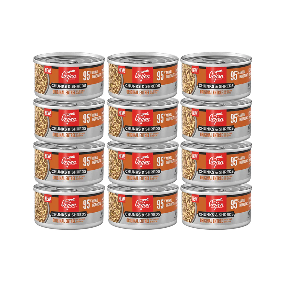 ORIJEN Chunks & Shreds - Original Entrée Adult Wet Cat Food - Image 10