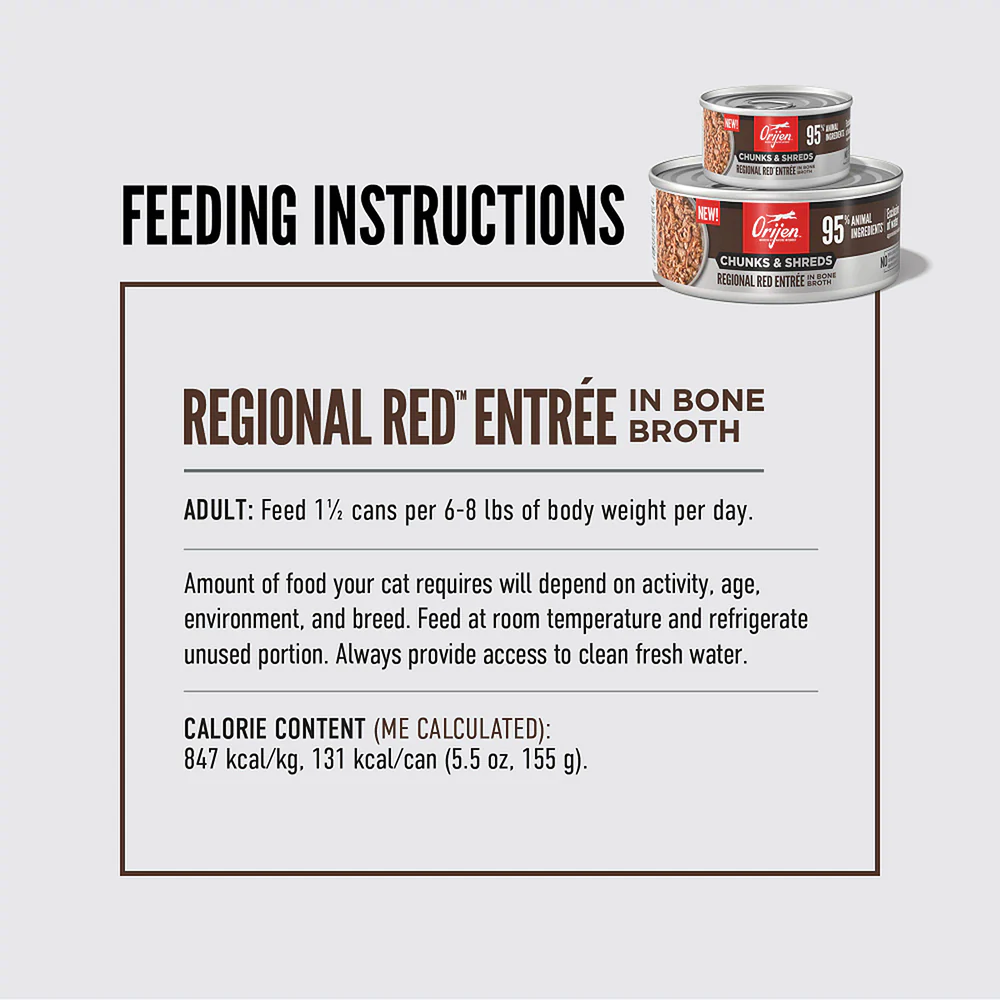 ORIJEN Chunks & Shreds - Regional Red Entrée Adult Wet Cat Food - Image 7