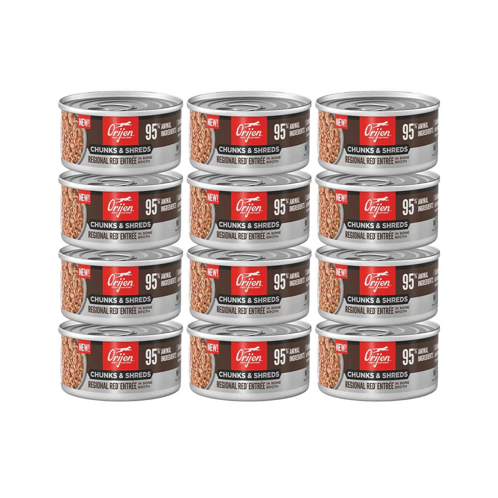 ORIJEN Chunks & Shreds - Regional Red Entrée Adult Wet Cat Food - Image 9