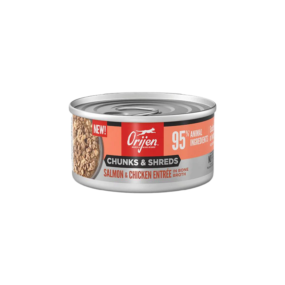 ORIJEN Chunks & Shreds - Salmon & Chicken Entrée Adult Wet Cat Food