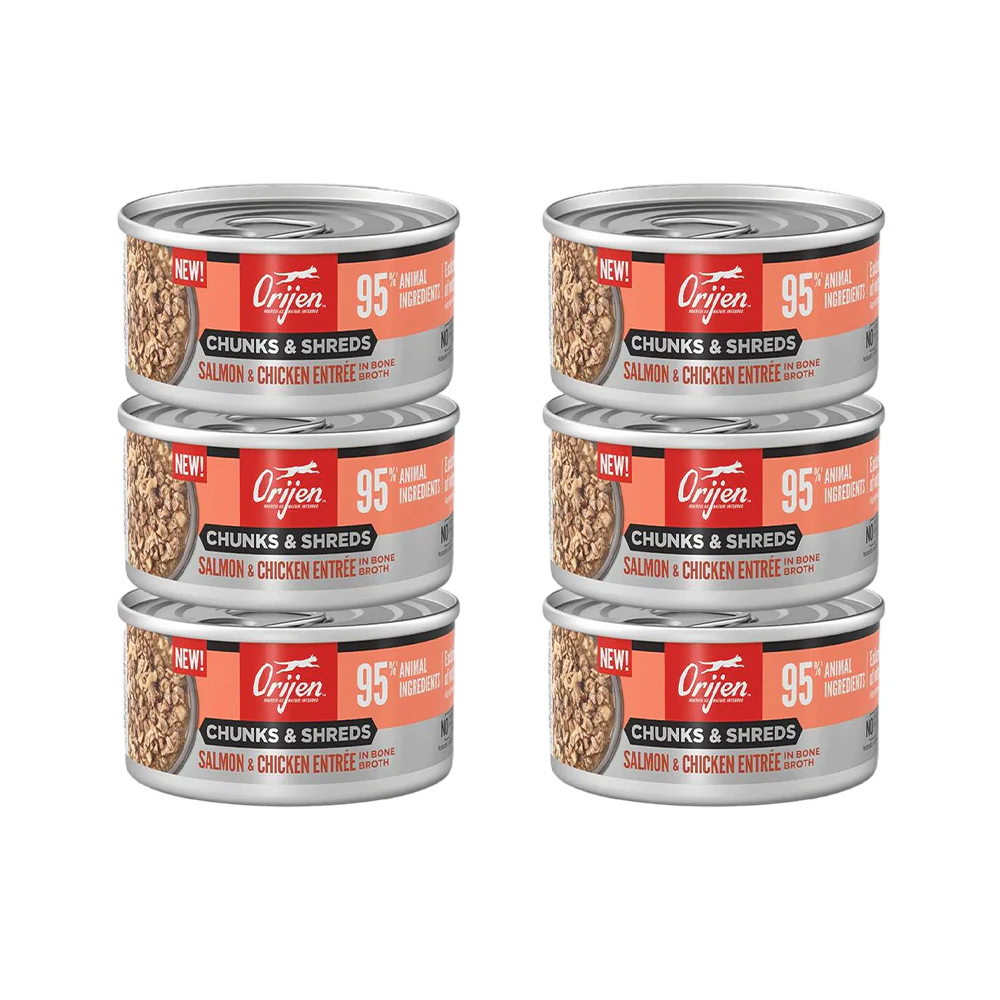 ORIJEN Chunks & Shreds - Salmon & Chicken Entrée Adult Wet Cat Food - Image 11