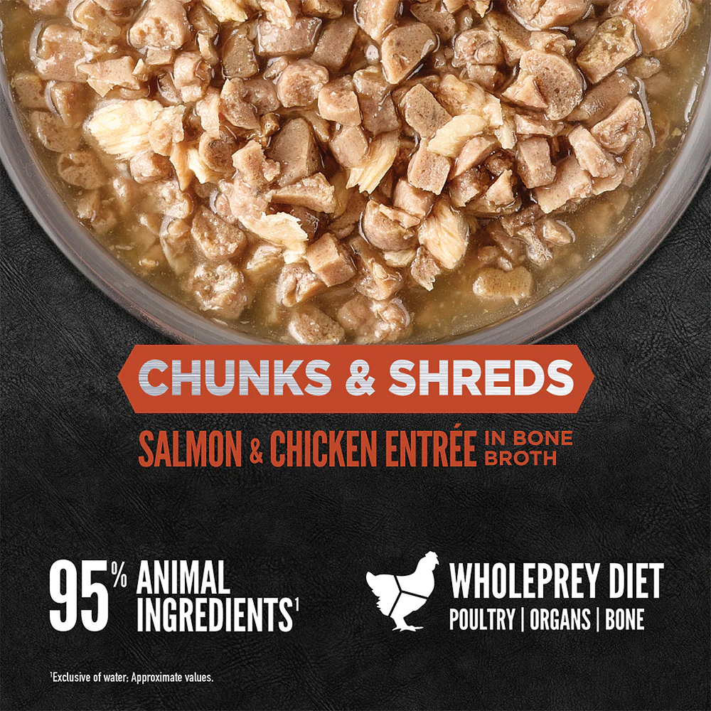 ORIJEN Chunks & Shreds - Salmon & Chicken Entrée Adult Wet Cat Food - Image 3