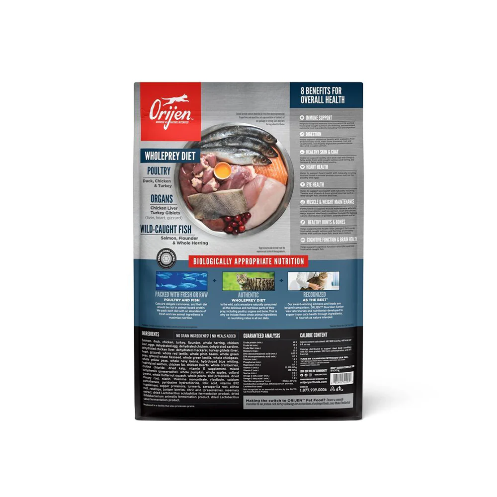 ORIJEN Guardian Senior Biologically Appropriate Dry Cat Food - Image 2