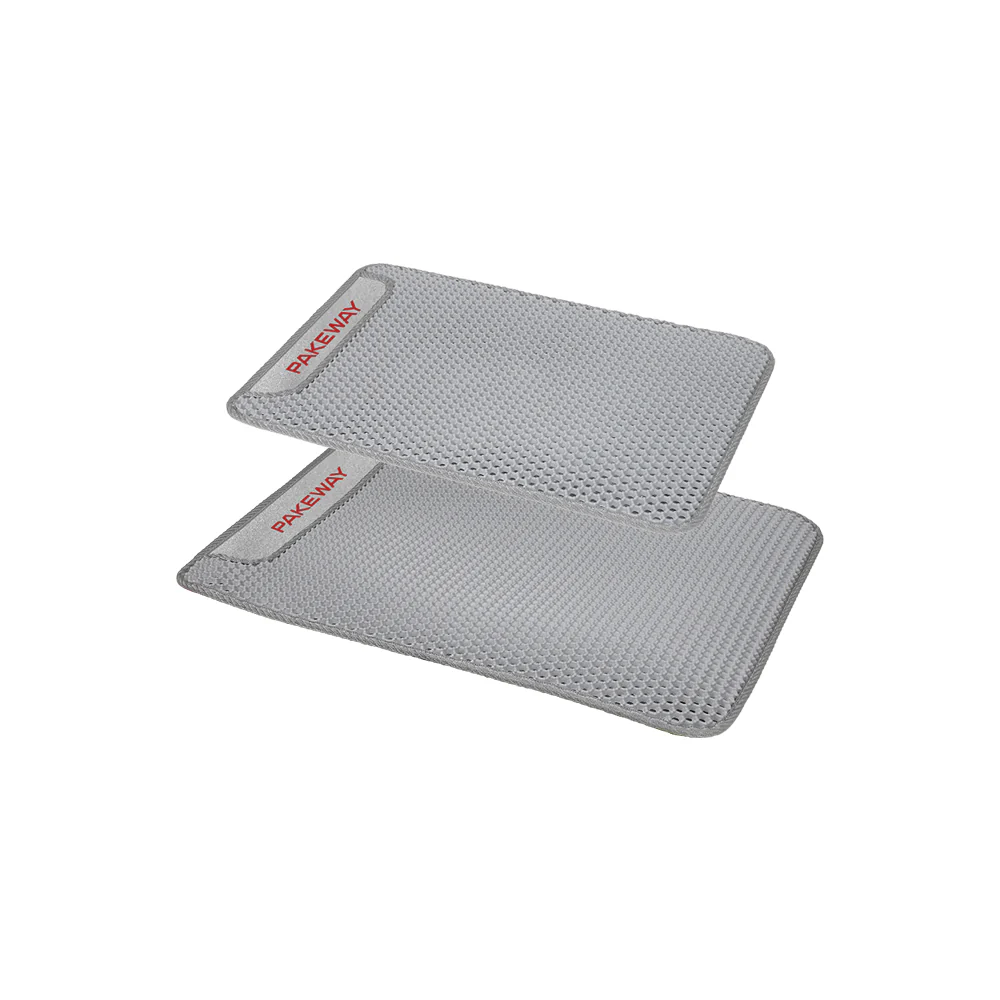 PAKEWAY Cat Litter Mat with Non-Slip Washable 69x51cm