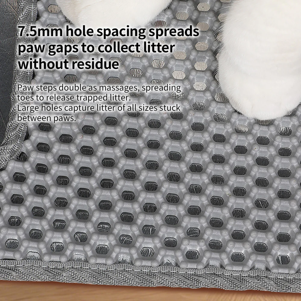 PAKEWAY Cat Litter Mat with Non-Slip Washable 69x51cm - Image 11