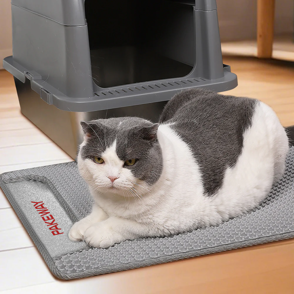 PAKEWAY Cat Litter Mat with Non-Slip Washable 69x51cm - Image 7