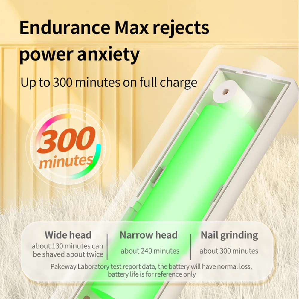 PAKEWAY Clean & Smart LED Clipper 3 In 1 - White - Image 6