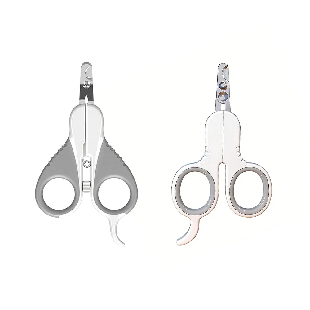 PAKEWAY Large Grey Cat Nail Clipper (with Flat Head) Cat Grooming