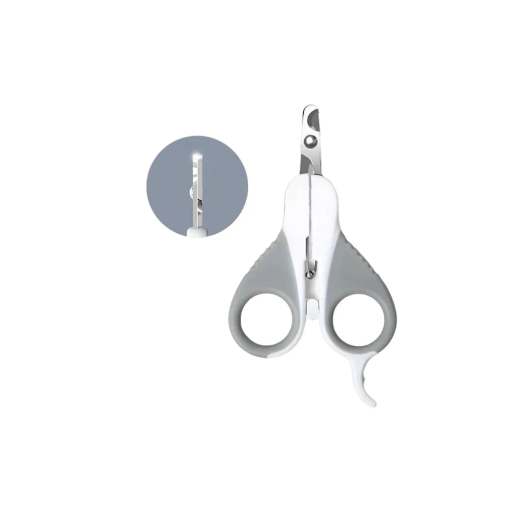 PAKEWAY Large Grey Cat Nail Clipper (with Flat Head) Cat Grooming - Image 2