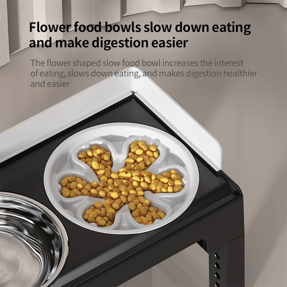 PAKEWAY Lifting Bowl With Five Height Adjustable(Two Steel Bowls) - Image 8