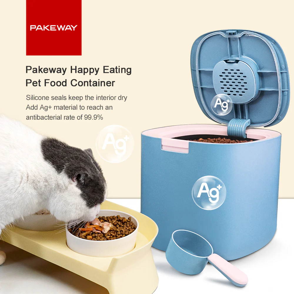 PAKEWAY White & Gray Pet Food Storage 10L - Image 7