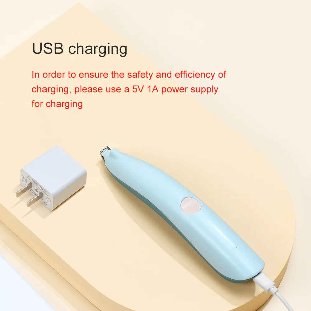 PAKEWAY Pink Low Noise Rechargeable Electric Pet Trimmer - Image 2