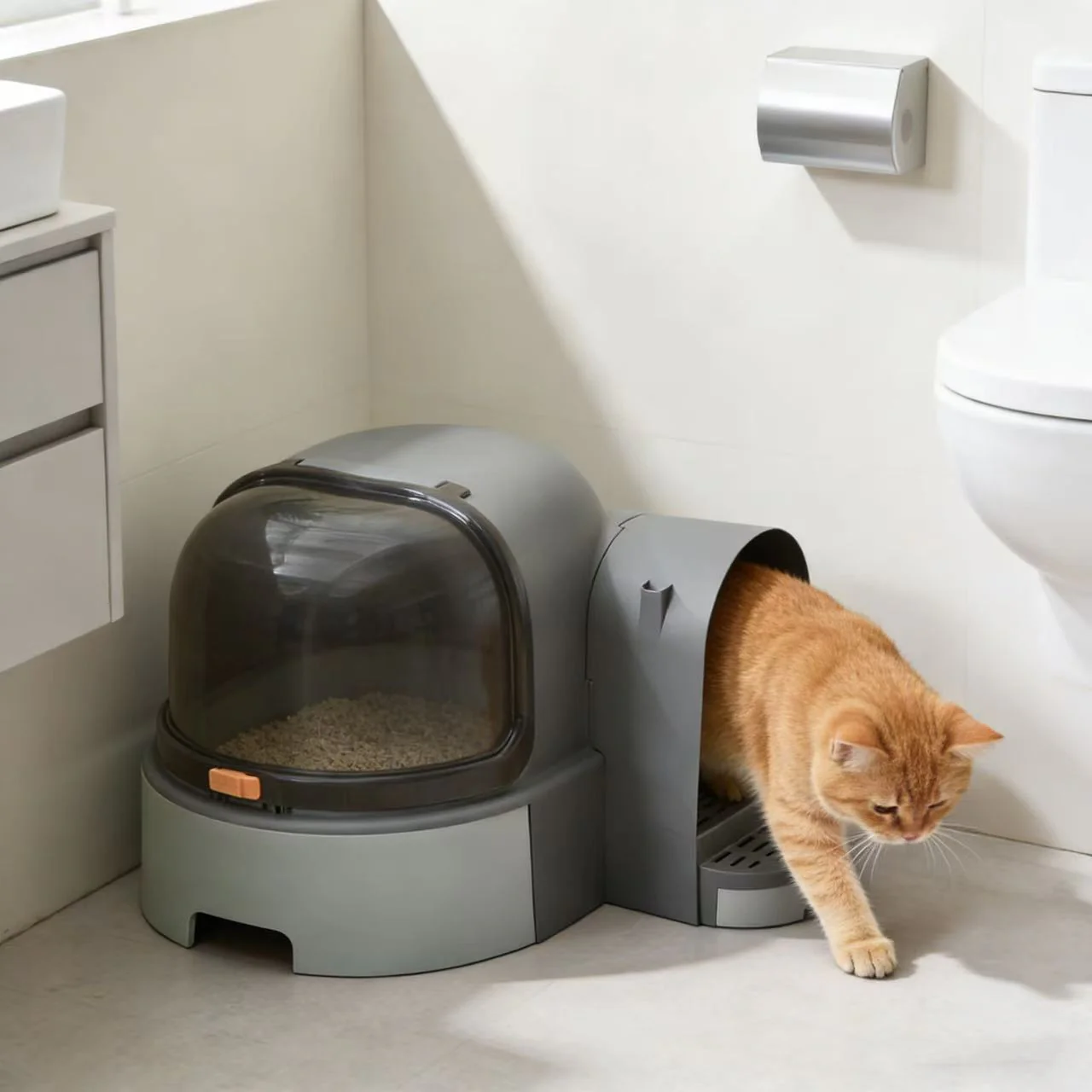 PAKEWAY Green Star Tunnel Cat Litter Box - Image 7