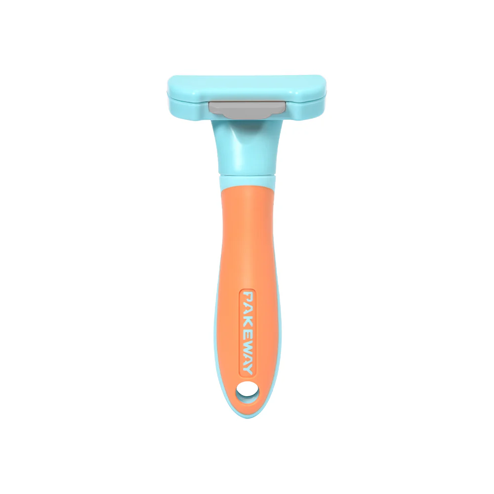 PAKEWAY T10 Self-Cleaning Long Hair Remover Dog Comb (Medium)