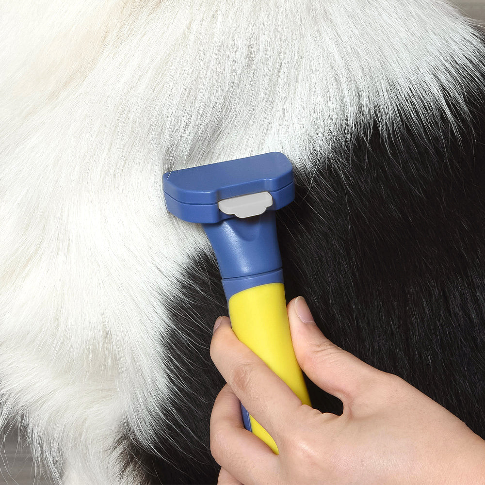 PAKEWAY T10 Self-Cleaning Long Hair Remover Dog Comb (Medium) - Image 13