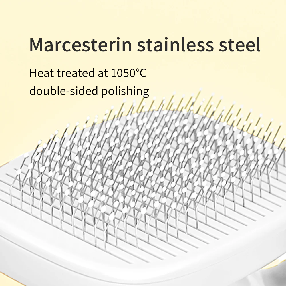 PAKEWAY T10 Self Cleaning Slicker Brush - Grey & White - Standard Version - Image 5
