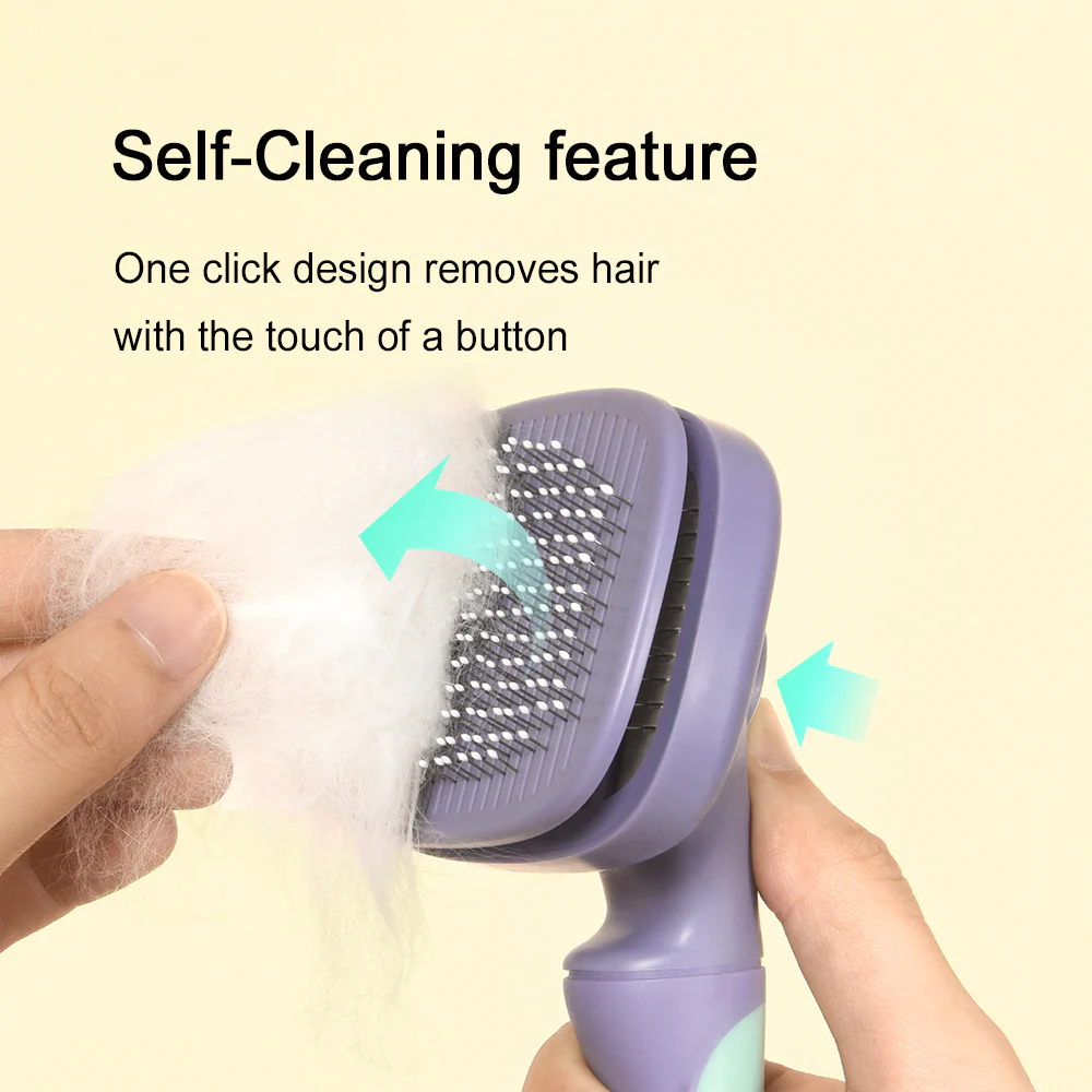 PAKEWAY Orange T10 Self-Cleaning Slicker Brush Max (Extra Large) - Image 5