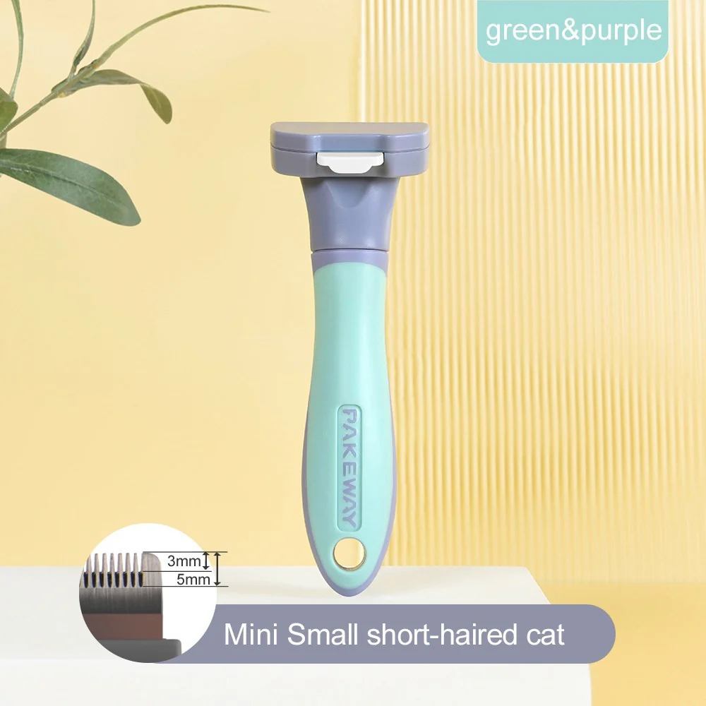 PAKEWAY T10 Short Hair Self-Cleaning Hair Removal Comb For Cats (Small) - Image 2